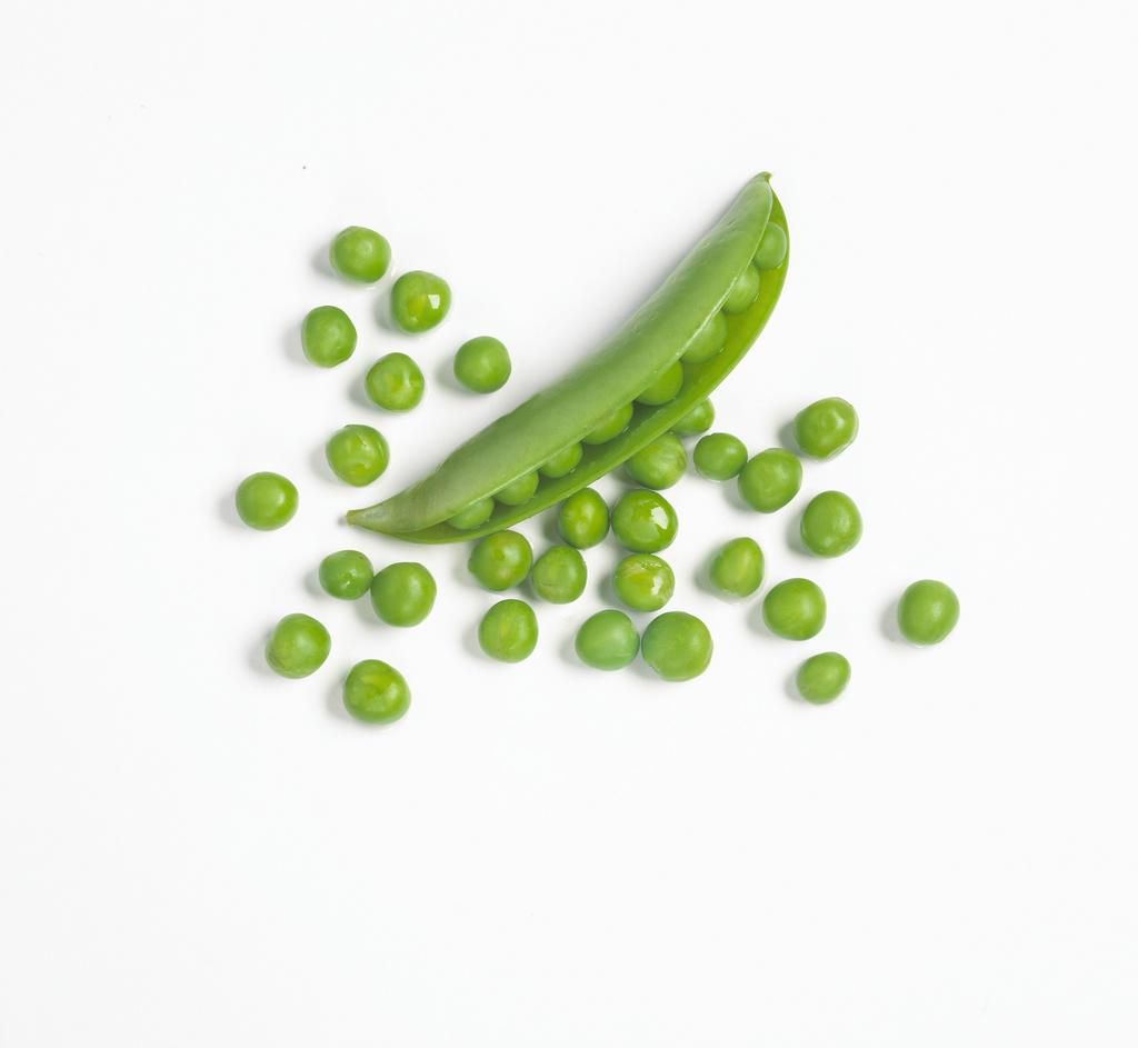 Fresh Green Peas From The Pod