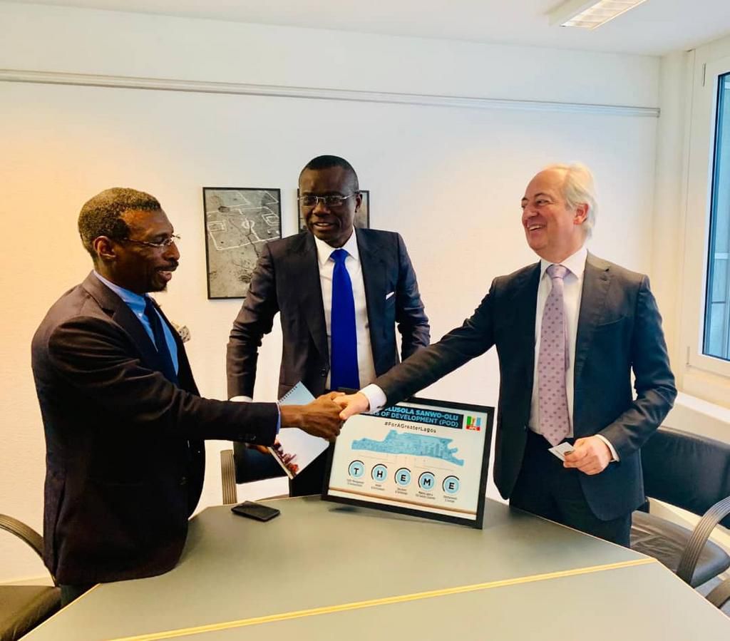 Ahead of the World Economic Forum in Davos, Babajide Sanwo-Olu meet Amb. Ralph Friedlander of the Swiss Agency for Development & Cooperation and his team in Zurich