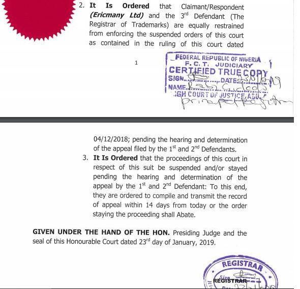 The judgement delievered by a Federal High Court in Abuja [Linda Ikeji]