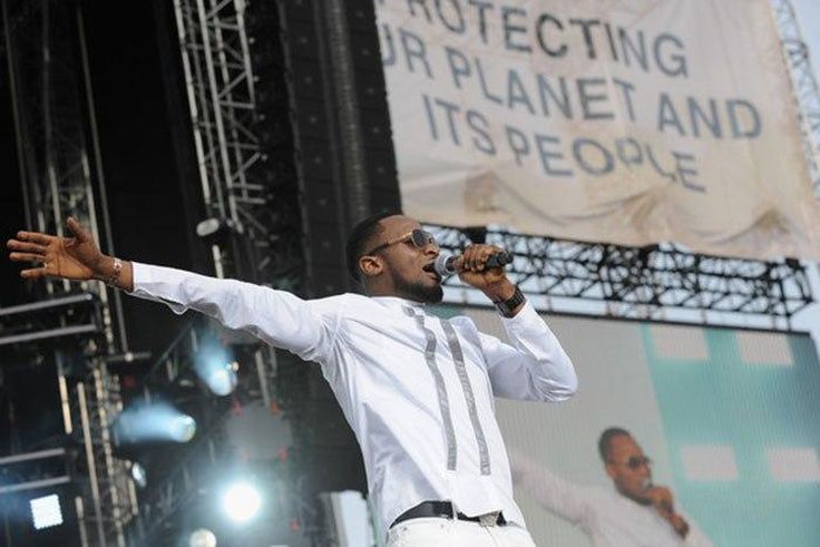 Dbanj performing on stage