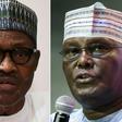 Rivals: Nigerian President Muhammadu Buhari, left, and former vice president Atiku Abubakar