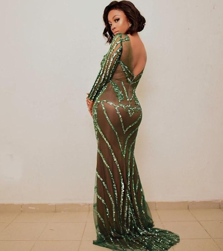 Toke Makinwa shows off her dangerous curves as she hosts MBGN