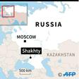 Locating city of Shakhty in the southern Rostov region of Russia, site of a deadly gas explosion in an apartment block.