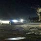 The scene of the suicide attack on February 13, 2019 on a Revolutionary Guards bus in southeastern Iran