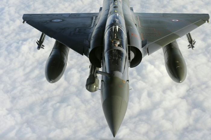The French military said that Mirage 2000 fighters (similar to this one pictured) intervened "together with the Chadian army"
