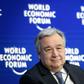 UN chief Antonio Guterres -- seen here at a January summit -- urges India, Pakistan to reduce tensions