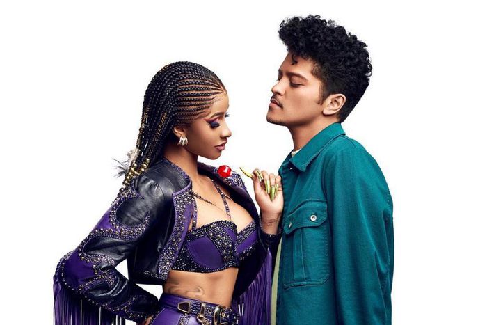 Cardi B and Bruno Mars in 'Please me' [YouTube/CardiB]
