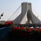 Iranian President Hassan Rouhani on February 11, 2018 delivers a speech at Azadi Square in the capital Tehran during a ceremony to mark the 39th anniversary of the Islamic Revolution