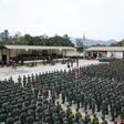 Members of the Bolivarian National Armed Forces (FANB) listen to Venezuela's President Nicolas Maduro during a military rally in Caracas, where Maduro hit out at "mercenaries" conspiring to sow division in the armed forces