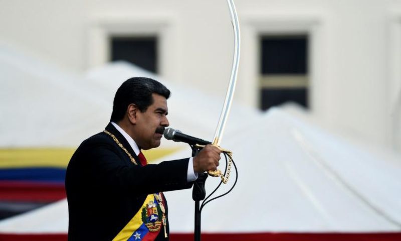 President Nicolas Maduro, pictured in Caracas on January 10, 2019, is widely blamed for Venezuela's economic meltdown