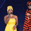 All Africa Music Awards, AFRIMA's co-host, Maryse Acotie (Togo) and AFRIMA's host, 2face Idibia (Nigeria)