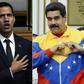 Opposition leader Juan Guaido (L) is locked in a battle with President Nicolas Maduro (R) for control of Venezuela