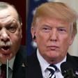 Turkish President Recep Tayyip Erdogan (L) and US President Donald Trump have exchanged threats over the future of Washington's Kurdish allies in Syria