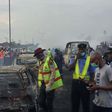 2 persons, 5 vehicles burnt as petrol tanker explodes in Lagos