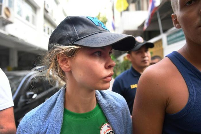 Belarusian model Anastasia Vashukevich, also known as Nastya Rybka, was detained in Russia after being deported from Thailand