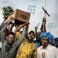 Supporters of rival Martin Fayulu protest a court's decision to validate the election of Felix Tshisekedi as the president of the Democratic Republic of Congo