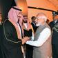 Indian Prime Minister Narendra Modi welcoming Saudi Crown Prince Mohammed bin Salman in New Delhi. The two countries have agreed to increase pressure on countries that fuel terrorism