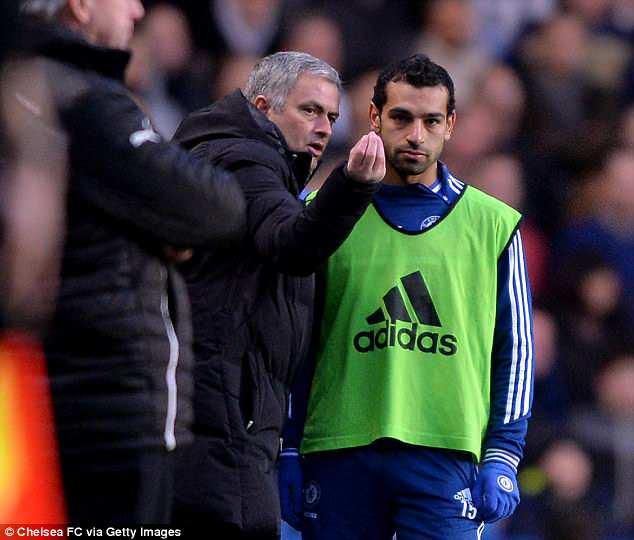 Mohammed Salah and Jose Mourinho