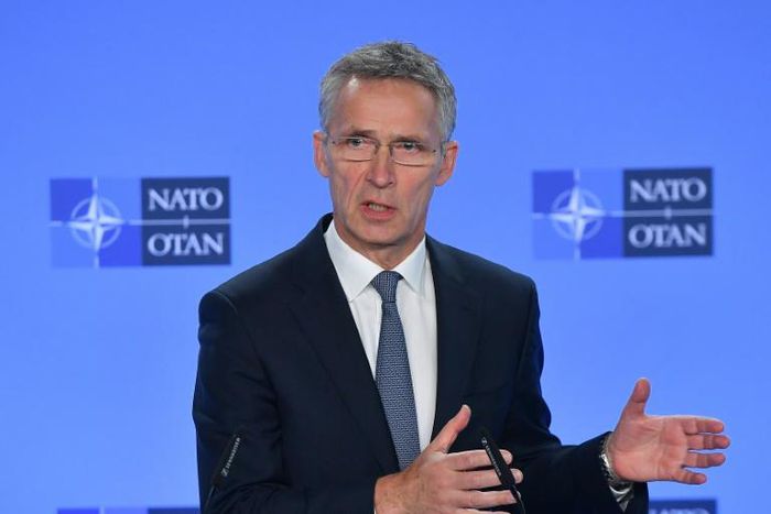 NATO Secretary General Jens Stoltenberg, pictured in Brussels on January 25, 2019, says the alliance has heard Trump "loud and clear" on defense spending