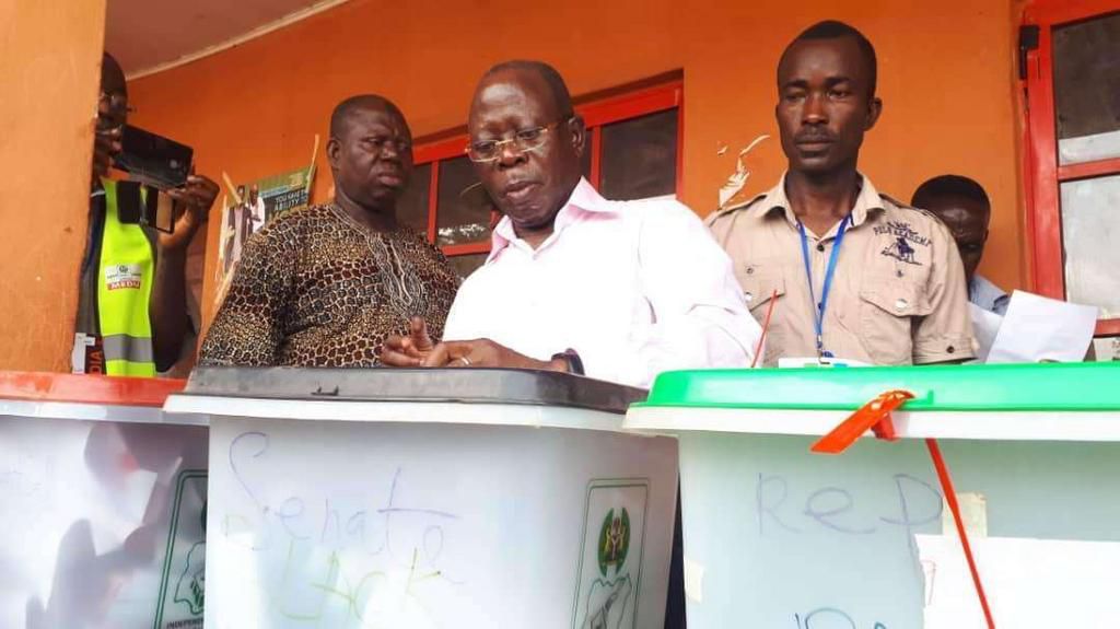 Oshiomhole commends INEC over conduct of polls