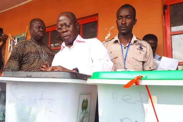 Oshiomhole commends INEC over conduct of polls