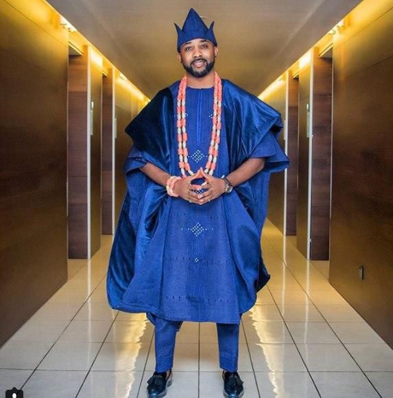 Banky W at his traditional wedding to Adesua Etomi