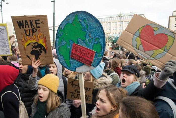 Schoolchildren around the world have held protests demanding climate protection