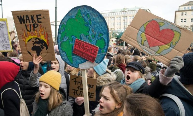 Schoolchildren around the world have held protests demanding climate protection