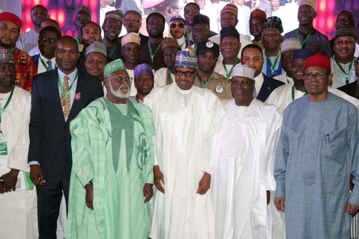 Nigerian President Muhammadu Buhari and Atiku Abubakar joined other candidates to sign a "peace accord" in Abuja
