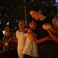 The relatives of victims and the missing hold a vigil in Brumadinho, southeastern Brazil, five days after the collapse of a dam at an iron-ore mine