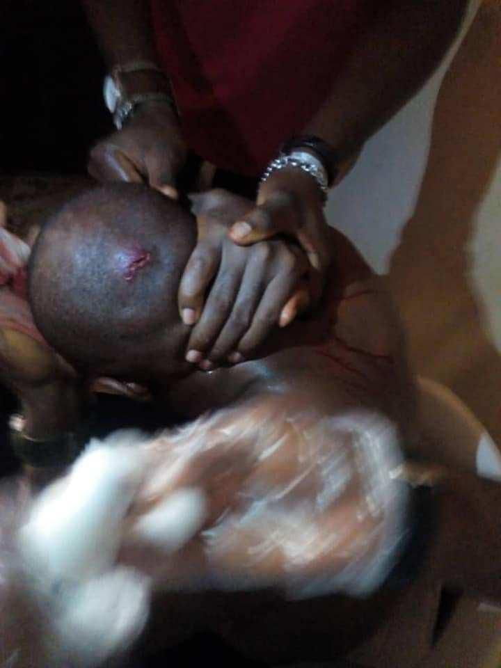 The fans got upset following an alleged goal he disallowed in the match