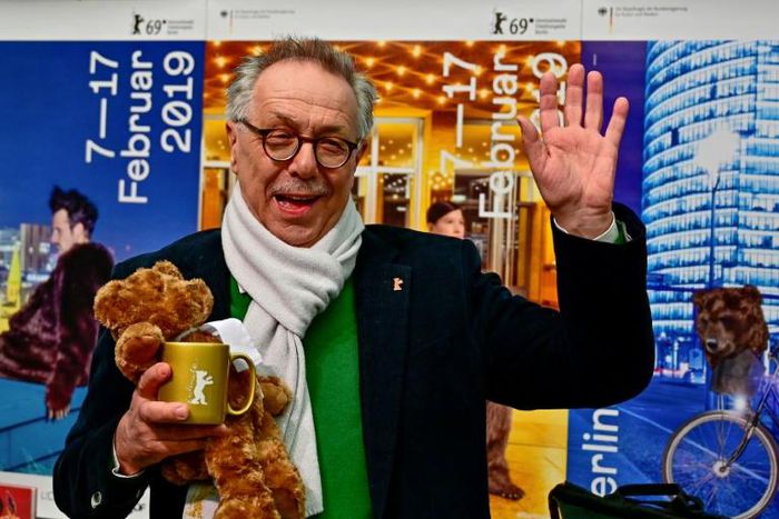 Outgoing Berlinale director Dieter Kosslick, seen presenting this year's programme on January 29, will stand down after the event after 18 years at the helm