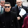 Cristiano Ronaldo arrived at the court in Madrid with girlfriend Georgina Rodriguez