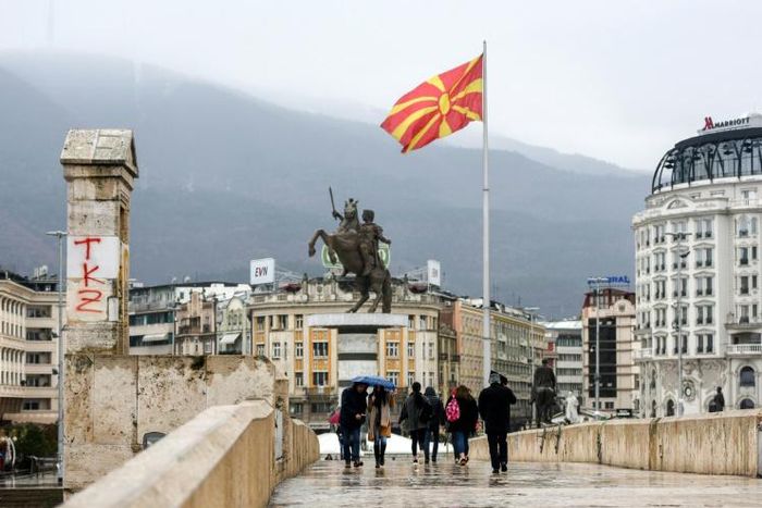 NATO chief Jens Stoltenberg has said he looked forward to Macedonia's flag joining others in the alliance