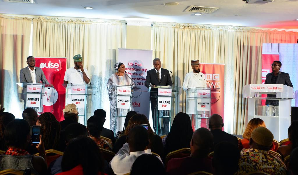 Participants at the Eti-Osa Debate