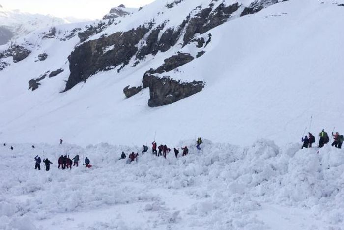The avalanche hit on Tuesday early afternoon on a slope 2,600 metres (8,600 feet) up at Crans-Montana, which was busy with skiers during school holidays