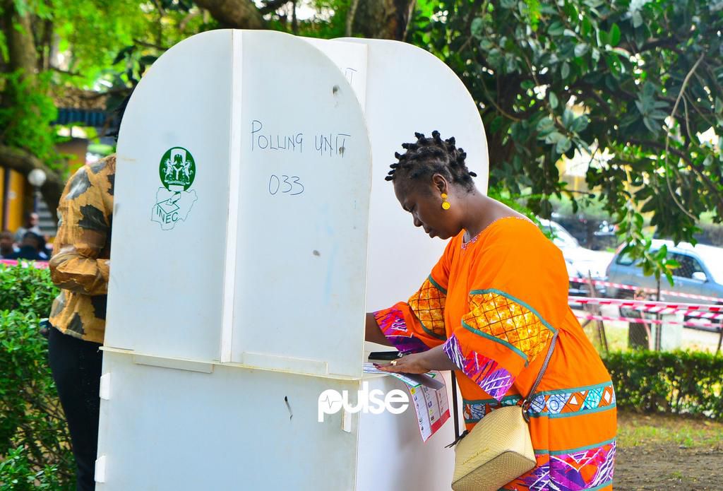 An electorate casting her vote in VGC