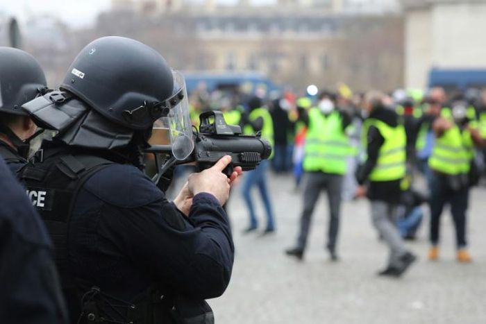 French police have used rubber bullets against demonstrators during a wave of recent protests