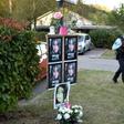 Photographs of eight-year-old Maelys de Araujo in Pont-de-Beauvoisin, France, near where she was abducted before being murdered in August 2017.