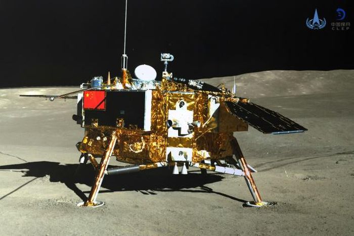 The freezing night-time temperatures were recorded by the Chinese Chang'e-4 probe after it became active on Wednesday