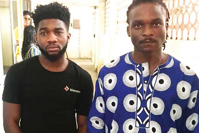 28-year-old Razaq Oluwaseun Oke, and 25-year-old Don-Chima George, the alleged rapists. (Guardian Nigeria)