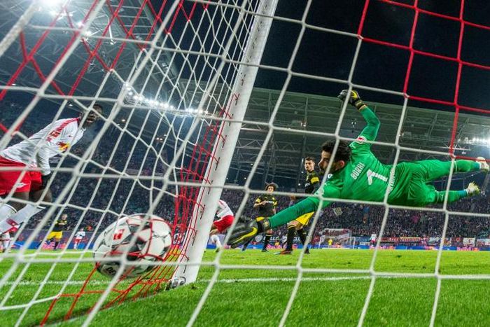 Dortmund's Swiss goalkeeper Roman Buerki was outstanding in Saturday's 1-0 win at RB Leipzig as the Bundesliga leaders proved they can win without captain and playmaker Marco Reus