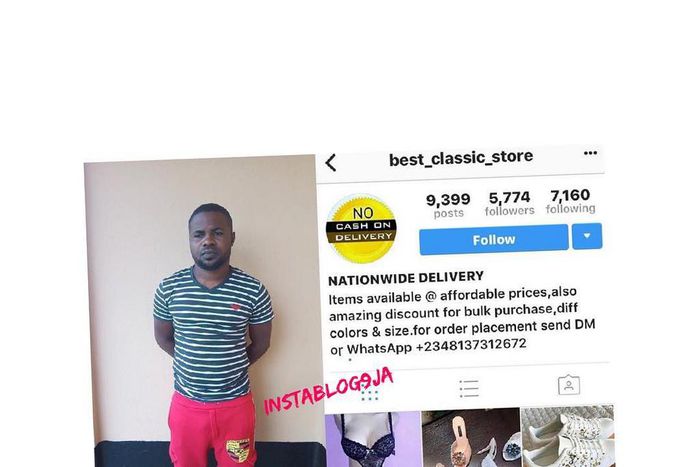 man sentenced to jail for falsely running Instagram business page (Instablog9ja)