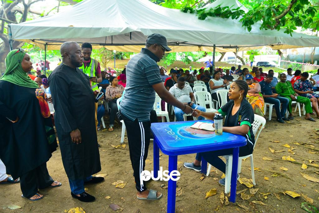 Nollywood actress Omoni Oboli who served as INEC official accrediting voters