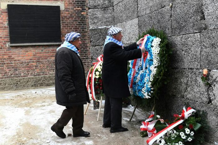 Former prisoners attended the ceremony marking the 74th anniversary of the liberation of former German Nazi death camp Auschwitz-Birkenau