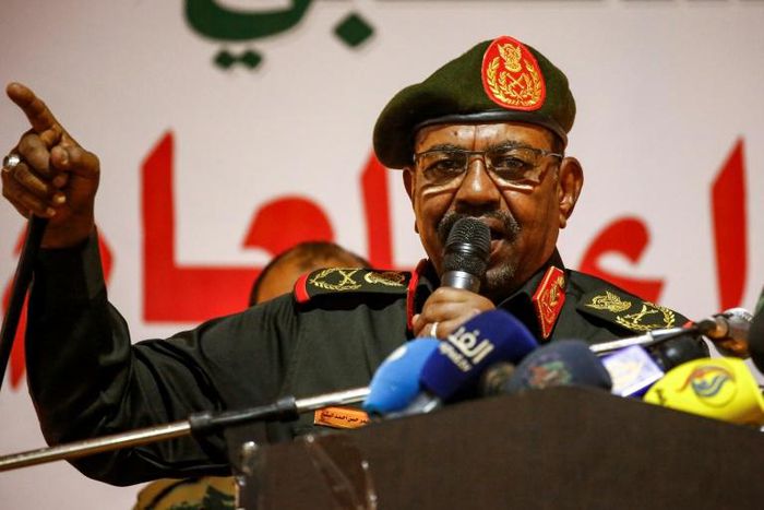 Sudanese President Omar al-Bashir, who has faced weeks of protests in the big cities against his three-decade rule, tells paramilitary units 2019 will be the "year of peace" in the country's war-torn regions