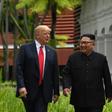 US President Donald Trump, pictured with North Korean leader Kim Jong Un in Singapore in June 2018, has angrily denounced criticism that his first summit was mere symbolism