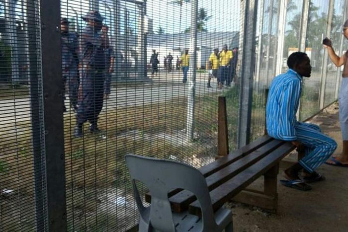 A camp for asylum seekers on Manus Island in Papua New Guinea, where Behrouz Boochani reportedly sent a book over text messages that has won Australia's most valuable literary prize