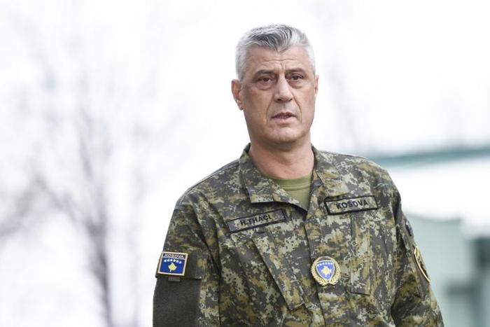 Kosovo President Hashim Thaci, pictured December 2018, told reporters that if he is summoned by prosecutors to an EU-backed international court investigating alleged war crimes, he will answer "with the fullest transparency"