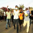 Sudanese protesters chant slogans during a demonstration against President Omar al-Bashir in the capital Khartoum's twin city of Omdurman on January 29, 2019
